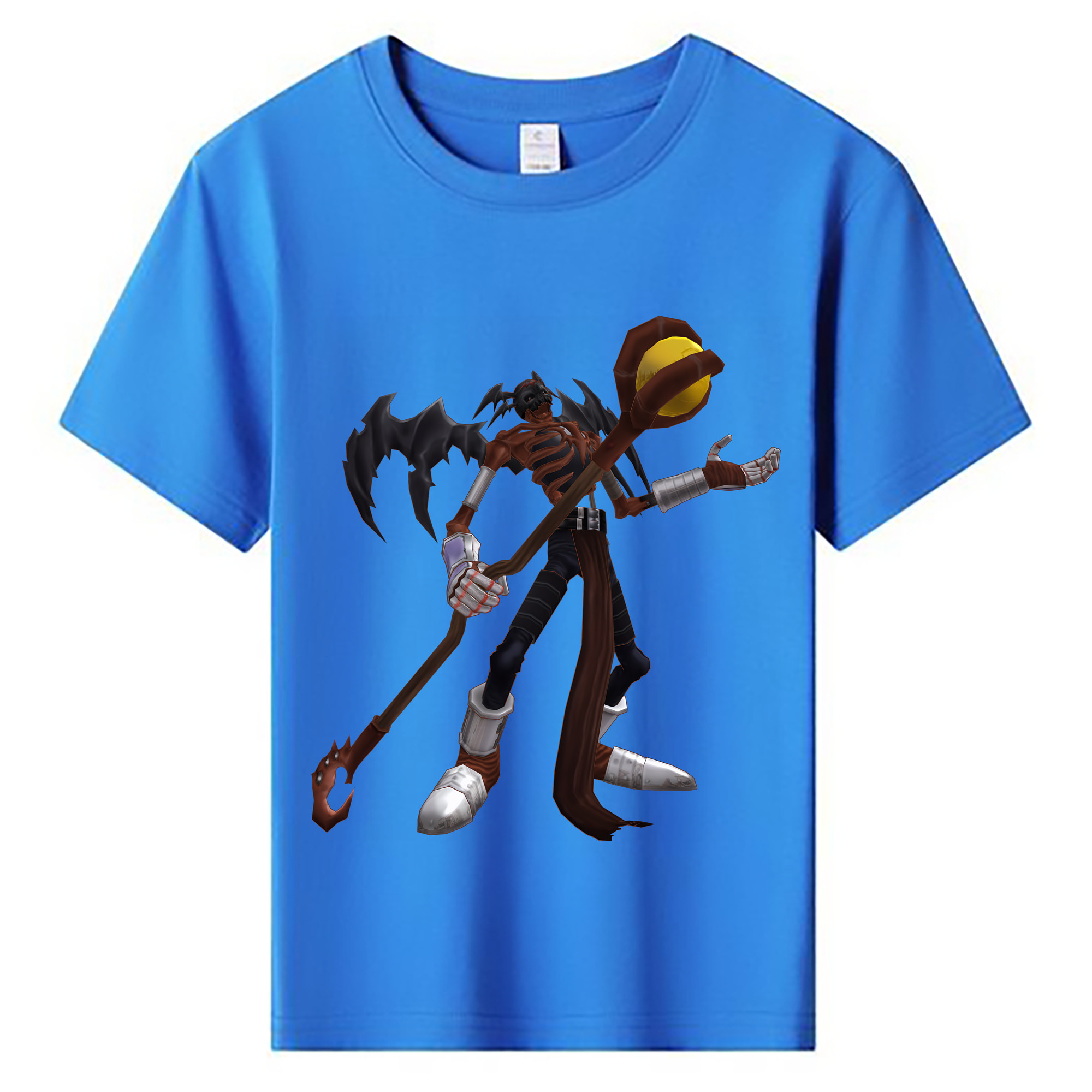 （画像用） Digimon デジタルモンスター/デジモン 綿100％キッズTシャツ（フロントプリント）